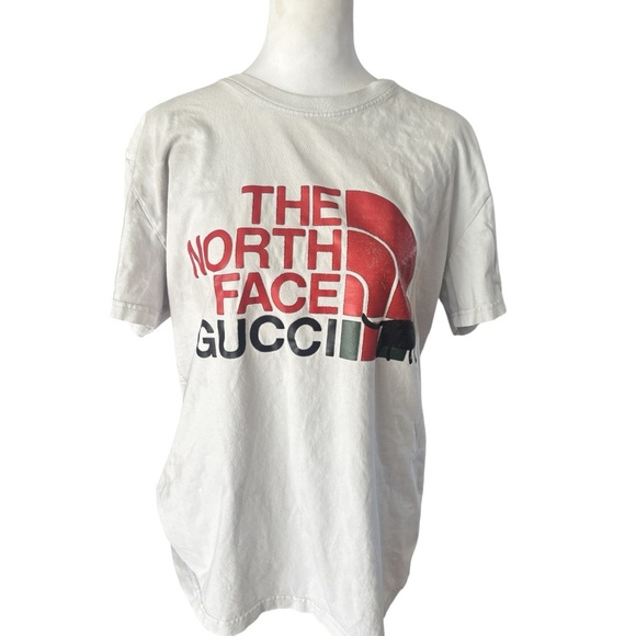 Gucci x The North Face Tee Shirt Women's Size 3XL Designer Crew Neck - Picture 2 of 11
